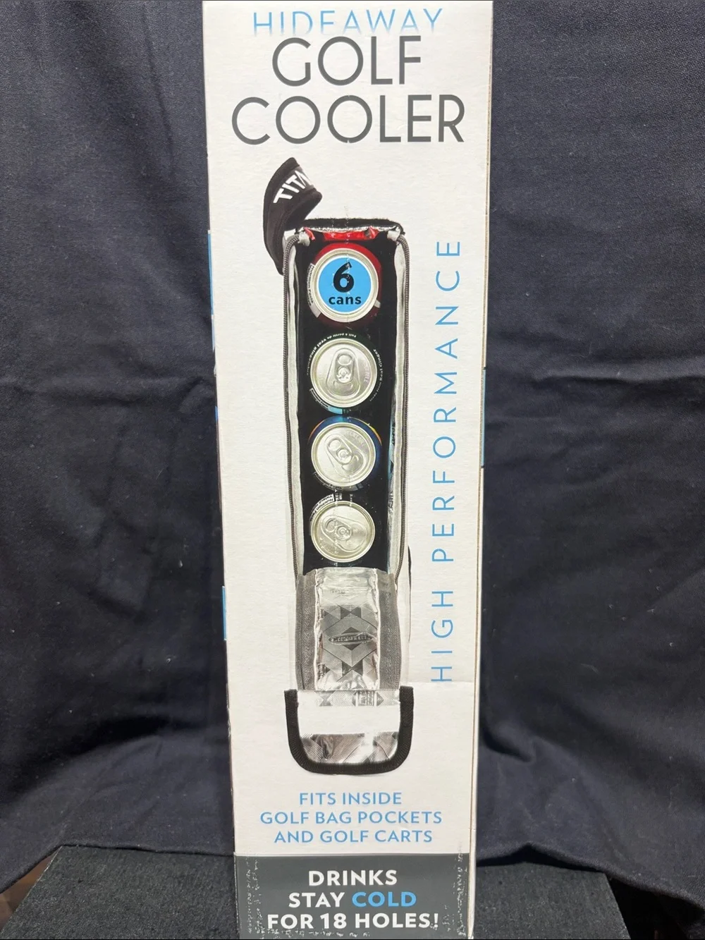 Titan Deep Freeze Hideaway 6 can Golf Cooler, Rhino-Tech Exterior.